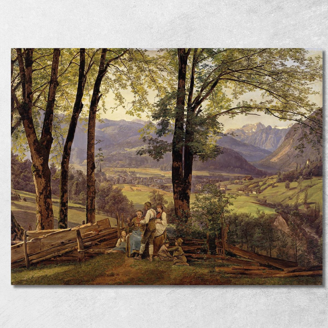 Veduta Di Ischl Ferdinand Georg Waldmüller fgw7 quadro stampato su tela Veduta Di Ischl Ferdinand Georg Waldmüller fgw7 quadro stampato su tela