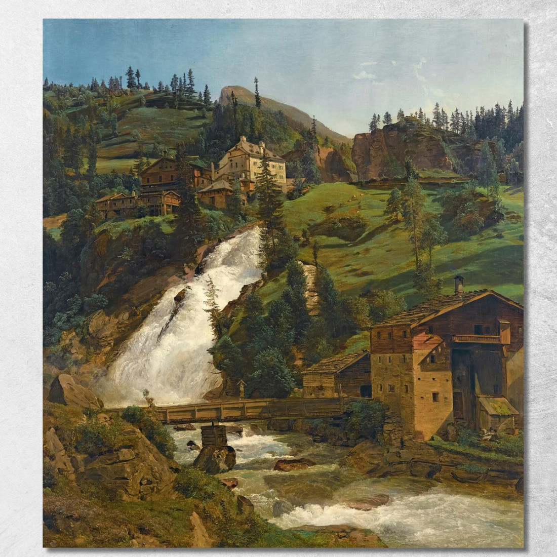 Wildbad Gastein Le Cascate Di Wildbad Gastein Ferdinand Georg Waldmüller fgw10 quadro stampato su tela Wildbad Gastein Le Cascate Di Wildbad Gastein Ferdinand Georg Waldmüller fgw10 quadro stampato su tela