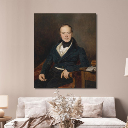 Ritratto Di August Walter Ferdinand Georg Waldmüller fgw13 quadro stampato su tela