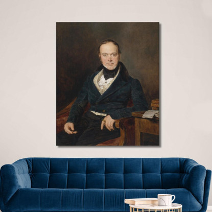 Ritratto Di August Walter Ferdinand Georg Waldmüller fgw13 quadro stampato su tela