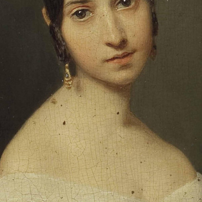 Ritratto Di Una Ragazza Ferdinand Georg Waldmüller fgw14 quadro stampato su tela
