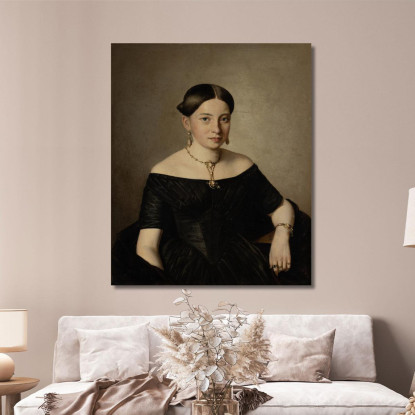 Contessa Dimitri Tatischeff Ferdinand Georg Waldmüller fgw21 quadro stampato su tela