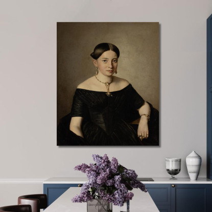 Contessa Dimitri Tatischeff Ferdinand Georg Waldmüller fgw21 quadro stampato su tela