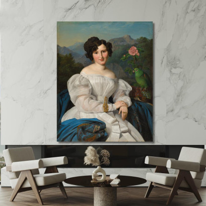 Contessa Széchenyi Ferdinand Georg Waldmüller fgw22 quadro stampato su tela