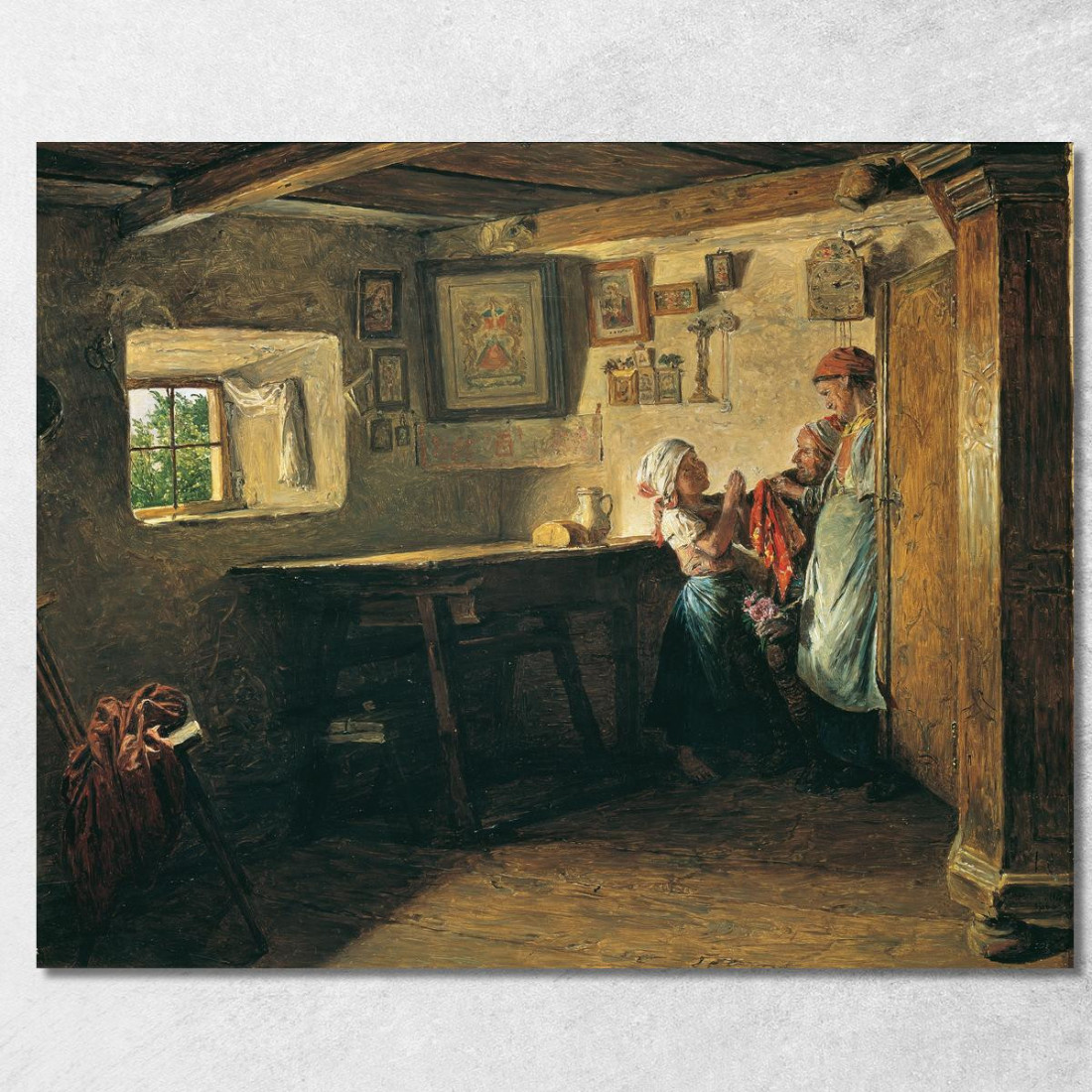 Il Vecchio Baule Ferdinand Georg Waldmüller fgw29 quadro stampato su tela Il Vecchio Baule Ferdinand Georg Waldmüller fgw29 quadro stampato su tela