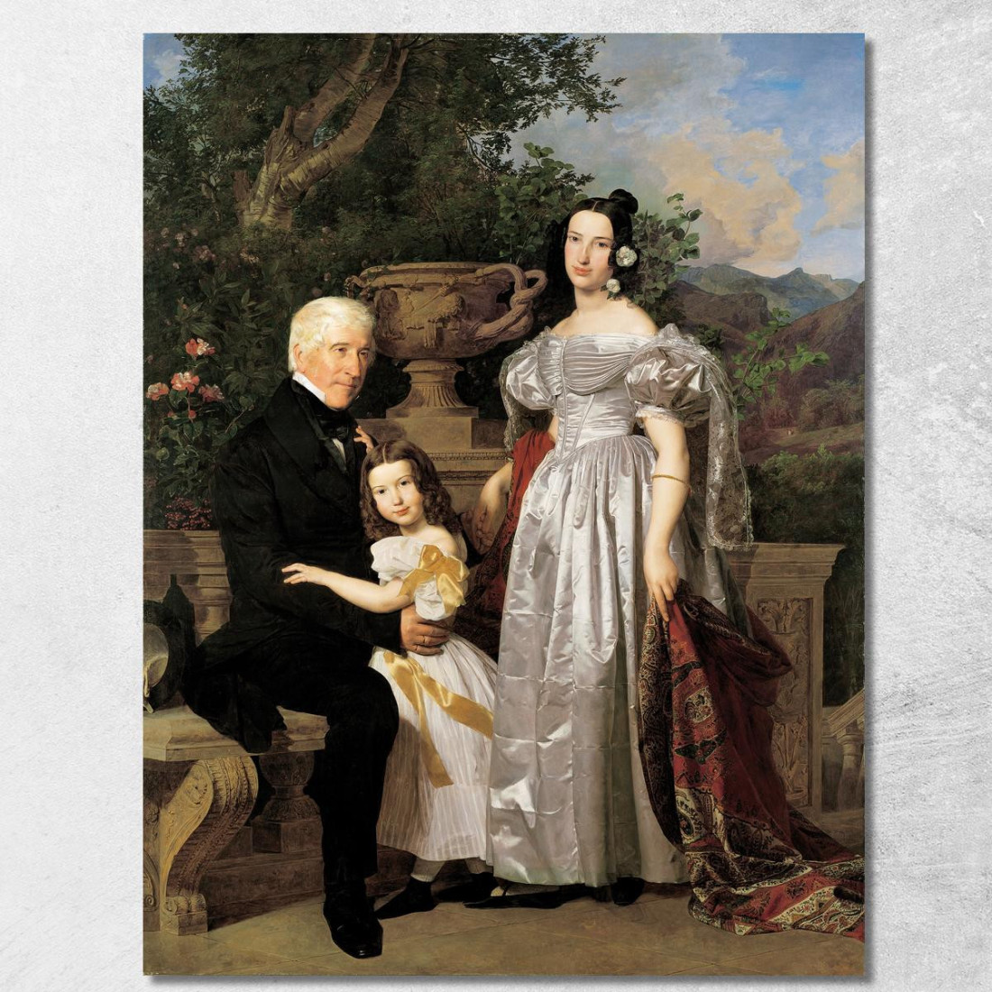 Il Consigliere Principesco Esterházy Mathias Kerzmann Con La Sua Seconda Moglie Maria Helena Nata Mikolischutz E La Figlia Mari Il Consigliere Principesco Esterházy Mathias Kerzmann Con La Sua Seconda Moglie Maria Helena Nata Mikolischutz E La Figlia Mari