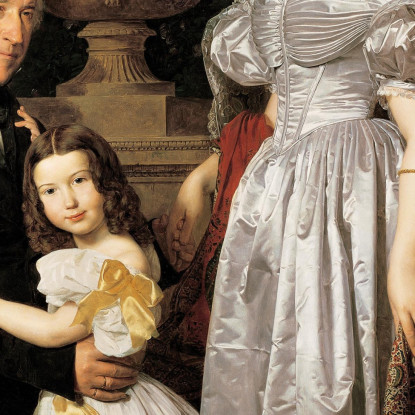 Il Consigliere Principesco Esterházy Mathias Kerzmann Con La Sua Seconda Moglie Maria Helena Nata Mikolischutz E La Figlia Mari