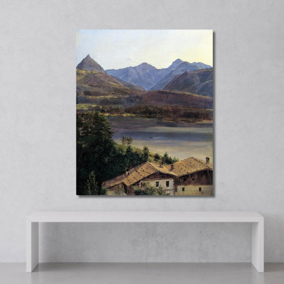 Il Lago Wolfgangsee Ferdinand Georg Waldmüller fgw35 quadro stampato su tela
