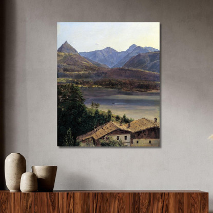 Il Lago Wolfgangsee Ferdinand Georg Waldmüller fgw35 quadro stampato su tela