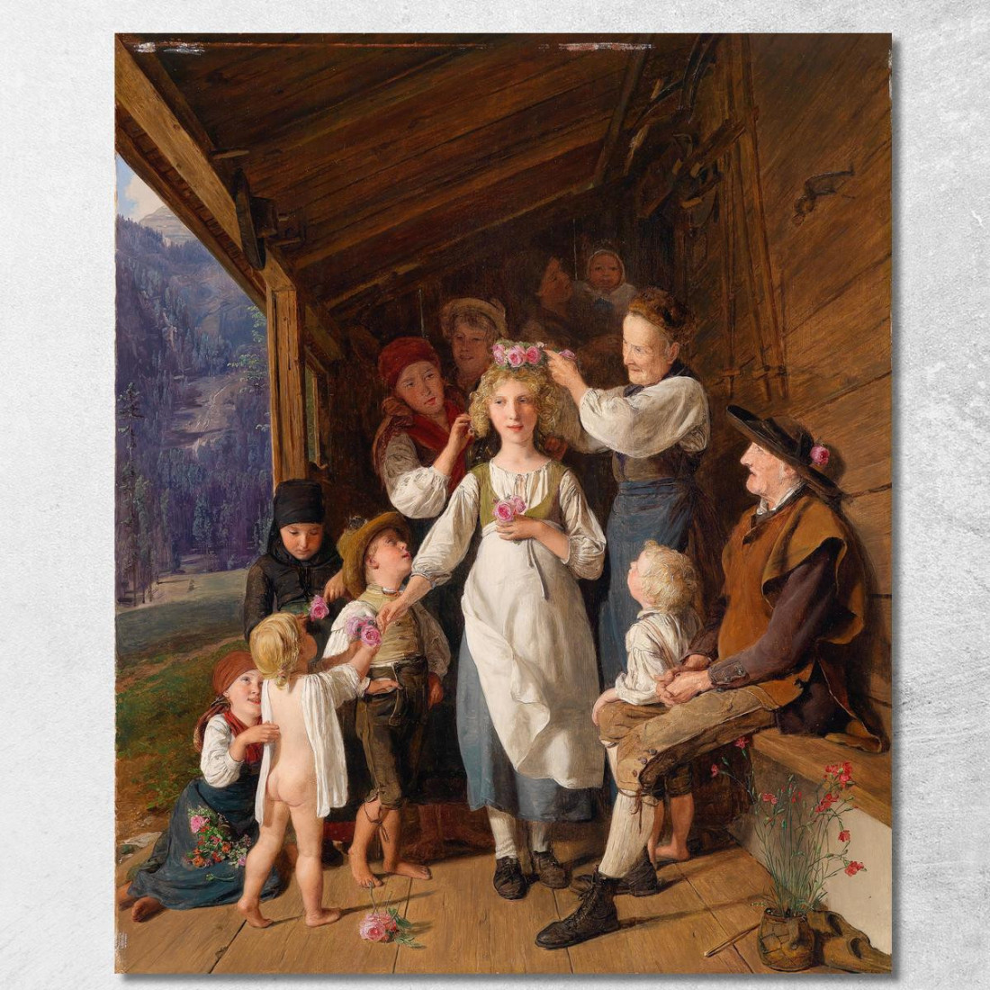 La Damigella D'Onore Ferdinand Georg Waldmüller fgw39 quadro stampato su tela La Damigella D'Onore Ferdinand Georg Waldmüller fgw39 quadro stampato su tela