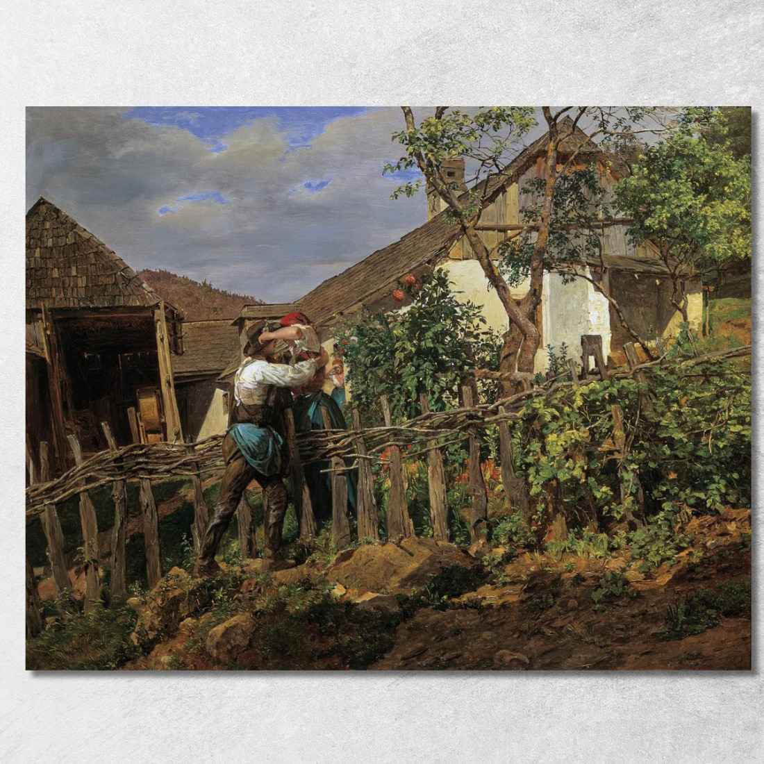 I Vicini Ferdinand Georg Waldmüller fgw40 quadro stampato su tela I Vicini Ferdinand Georg Waldmüller fgw40 quadro stampato su tela