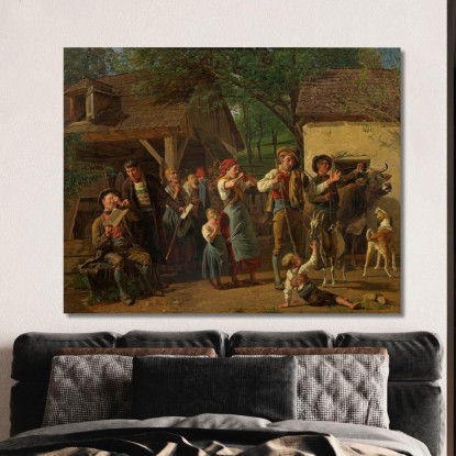 Il Pignoramento Ferdinand Georg Waldmüller fgw41 quadro stampato su tela