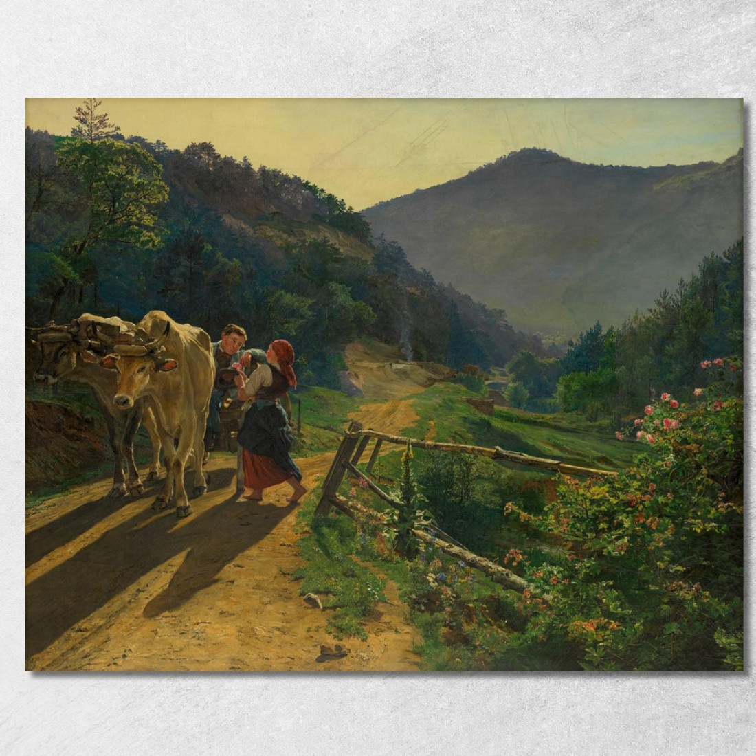 Il Tempo Delle Rose Ferdinand Georg Waldmüller fgw43 quadro stampato su tela Il Tempo Delle Rose Ferdinand Georg Waldmüller fgw43 quadro stampato su tela