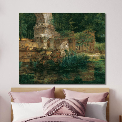 La Rovina Romana A Schönbrunn Ferdinand Georg Waldmüller fgw45 quadro stampato su tela