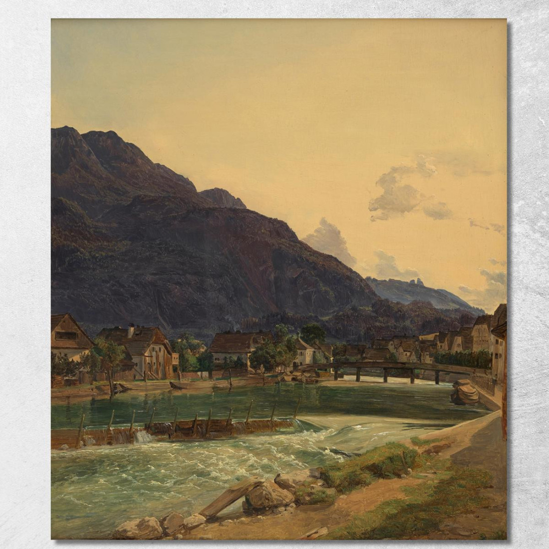 Il Fiume Traun Presso Ischl Ferdinand Georg Waldmüller fgw47 quadro stampato su tela Il Fiume Traun Presso Ischl Ferdinand Georg Waldmüller fgw47 quadro stampato su tela
