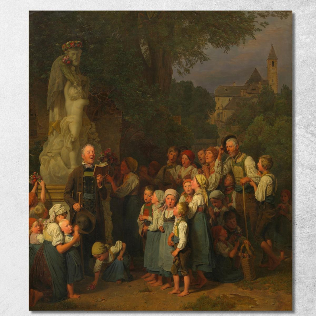 La Venerazione Di San Giovanni Ferdinand Georg Waldmüller fgw48 quadro stampato su tela La Venerazione Di San Giovanni Ferdinand Georg Waldmüller fgw48 quadro stampato su tela