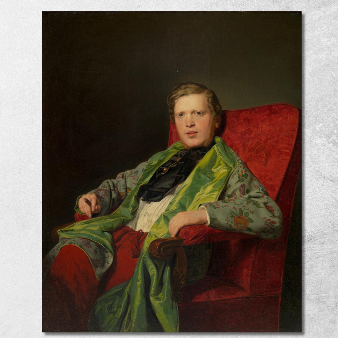 Emanuel Ritter Von Neuwall (1813-1879) Ferdinand Georg Waldmüller fgw53 quadro stampato su tela Emanuel Ritter Von Neuwall (1813-1879) Ferdinand Georg Waldmüller fgw53 quadro stampato su tela