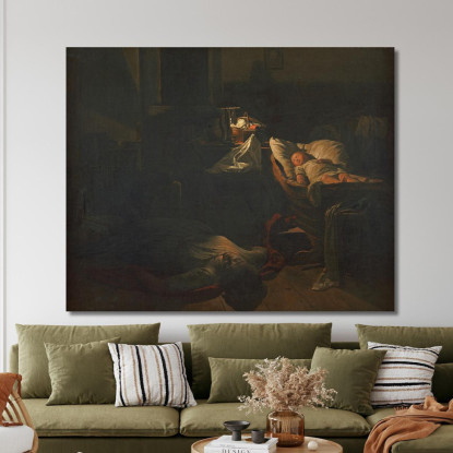Forza Esausta Ferdinand Georg Waldmüller fgw55 quadro stampato su tela