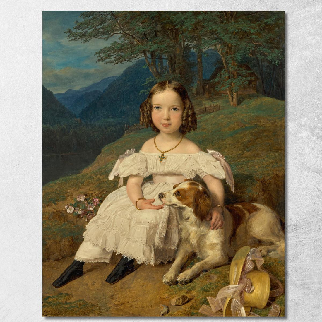 Julia Contessa Apraxin Ferdinand Georg Waldmüller fgw71 quadro stampato su tela Julia Contessa Apraxin Ferdinand Georg Waldmüller fgw71 quadro stampato su tela
