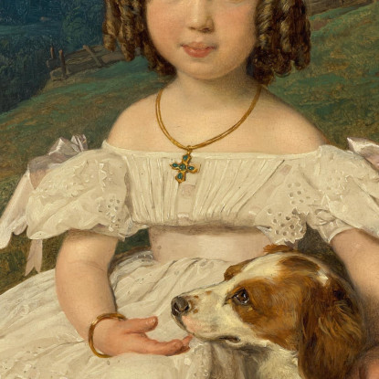 Julia Contessa Apraxin Ferdinand Georg Waldmüller fgw71 quadro stampato su tela