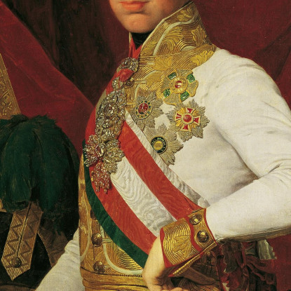 Imperatore Ferdinando I D'Austria Ferdinand Georg Waldmüller fgw74 quadro stampato su tela