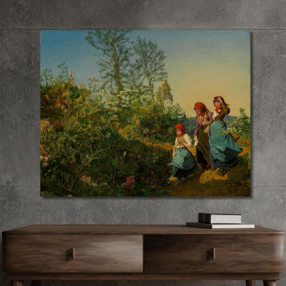 Andare In Chiesa In Primavera Ferdinand Georg Waldmüller fgw76 quadro stampato su tela