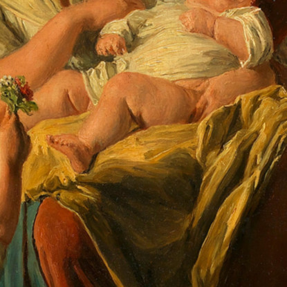 Felicità Materna Ferdinand Georg Waldmüller fgw82 quadro stampato su tela