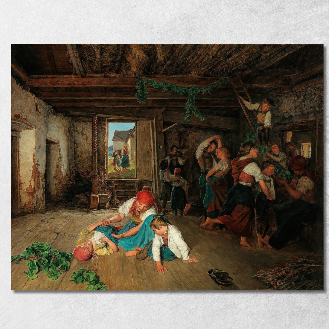 Preparativi Per La Celebrazione Della Vendemmia Ferdinand Georg Waldmüller fgw92 quadro stampato su tela Preparativi Per La Celebrazione Della Vendemmia Ferdinand Georg Waldmüller fgw92 quadro stampato su tela