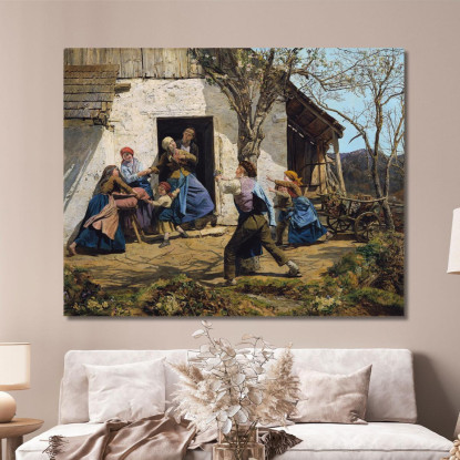 Il Guarito Ferdinand Georg Waldmüller fgw115 quadro stampato su tela