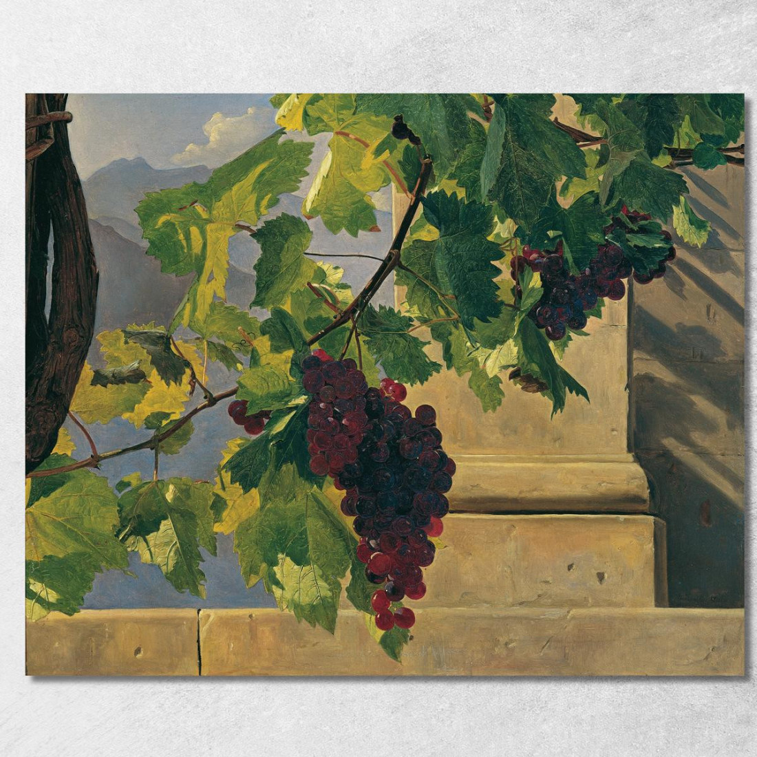 Grappolo D'Uva Ferdinand Georg Waldmüller fgw119 quadro stampato su tela Grappolo D'Uva Ferdinand Georg Waldmüller fgw119 quadro stampato su tela
