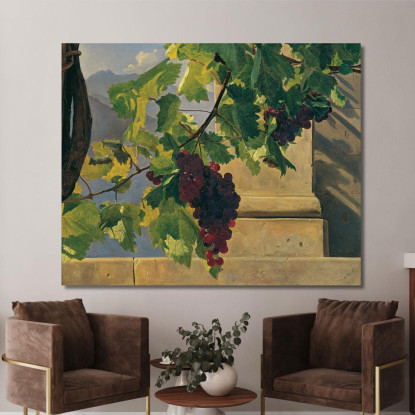 Grappolo D'Uva Ferdinand Georg Waldmüller fgw119 quadro stampato su tela