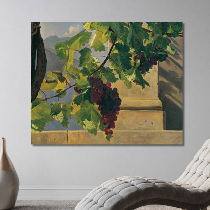 Grappolo D'Uva Ferdinand Georg Waldmüller fgw119 quadro stampato su tela