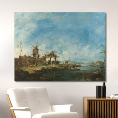 Paesaggio Fantastico 3 Francesco Guardi fgr13 quadro stampato su tela