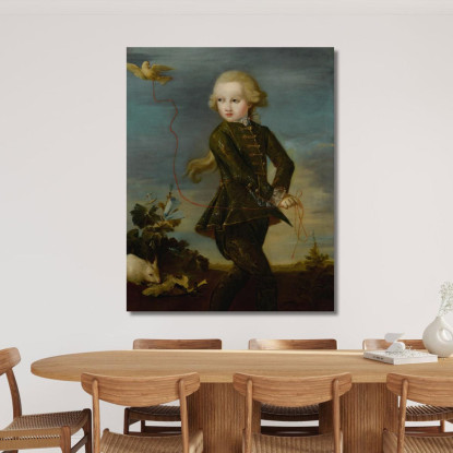 Ritratto Di Un Ragazzo Della Famiglia Gradenigo Forse Ferigo (Nato Nel 1758) Francesco Guardi fgr17 quadro stampato su tela