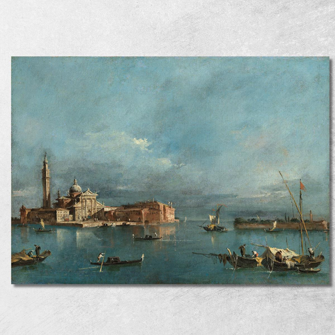 San Giorgio Maggiore Con La Punta Della Giudecca Francesco Guardi fgr20 quadro stampato su tela San Giorgio Maggiore Con La Punta Della Giudecca Francesco Guardi fgr20 quadro stampato su tela