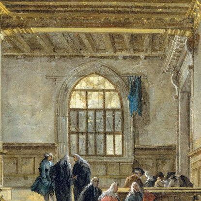 L’Anticamera Della Sala Del Maggior Consiglio Francesco Guardi fgr24 quadro stampato su tela