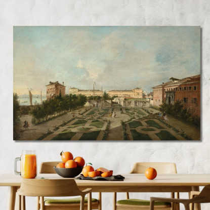 Il Giardino Di Palazzo Contarini Dal Zaffo Francesco Guardi fgr26 quadro stampato su tela