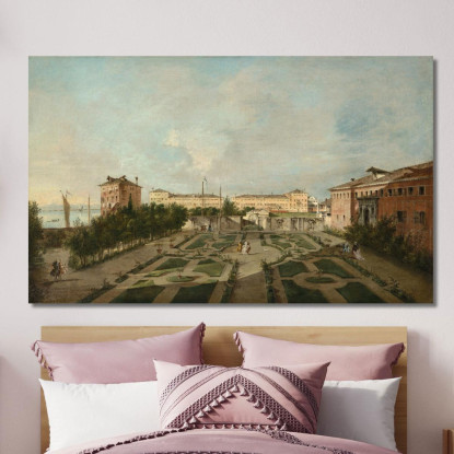 Il Giardino Di Palazzo Contarini Dal Zaffo Francesco Guardi fgr26 quadro stampato su tela