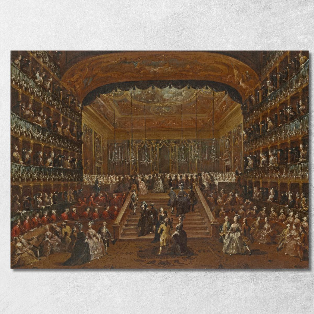 L'Interno Del Teatro San Benedetto A Venezia Con Il Ballo Del 1782 In Onore Dei Conti Del Nord Francesco Guardi fgr29 quadro st L'Interno Del Teatro San Benedetto A Venezia Con Il Ballo Del 1782 In Onore Dei Conti Del Nord Francesco Guardi fgr29 quadro st