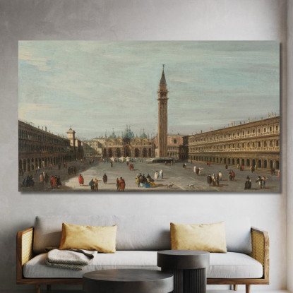 Piazza San Marco Venezia Vista Verso Est Francesco Guardi fgr32 quadro stampato su tela