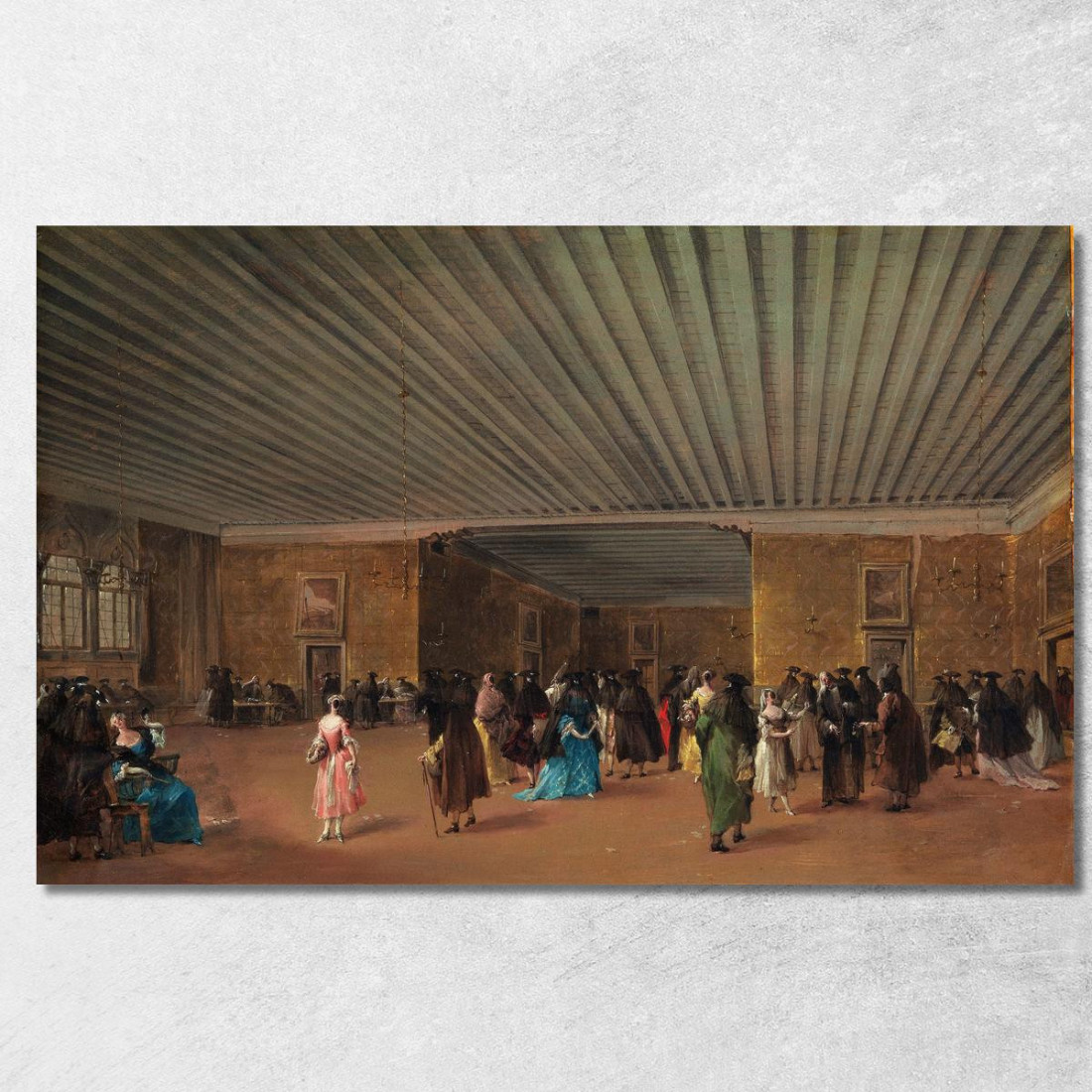 Il Ridotto Pubblico A Palazzo Dandolo Francesco Guardi fgr36 quadro stampato su tela Il Ridotto Pubblico A Palazzo Dandolo Francesco Guardi fgr36 quadro stampato su tela