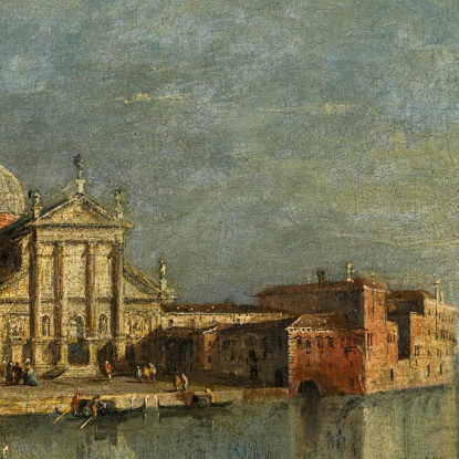 Venezia Veduta Di San Giorgio Maggiore Francesco Guardi fgr41 quadro stampato su tela