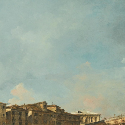 Venezia Veduta Del Ponte Di Rialto Verso Nord Dalla Fondamenta Del Carbon Francesco Guardi fgr43 quadro stampato su tela