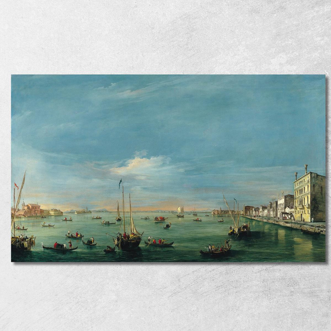 Veduta Del Canale Della Giudecca E Delle Zattere Francesco Guardi fgr50 quadro stampato su tela Veduta Del Canale Della Giudecca E Delle Zattere Francesco Guardi fgr50 quadro stampato su tela