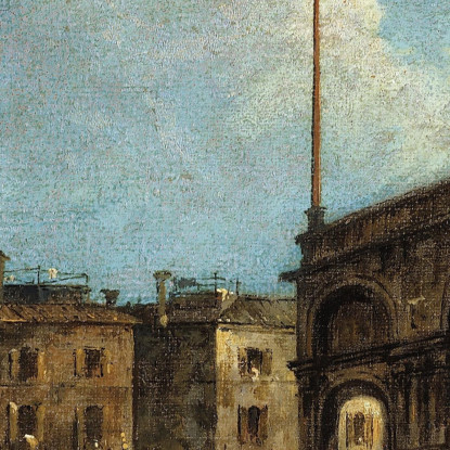 Veduta Di Piazza San Marco A Venezia Francesco Guardi fgr53 quadro stampato su tela