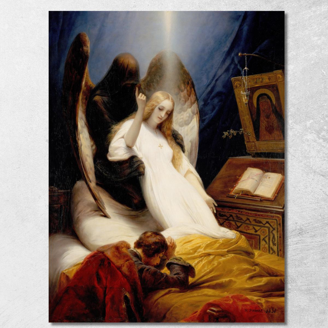 Angelo Della Morte Horace Vernet hvr6 quadro stampato su tela Angelo Della Morte Horace Vernet hvr6 quadro stampato su tela