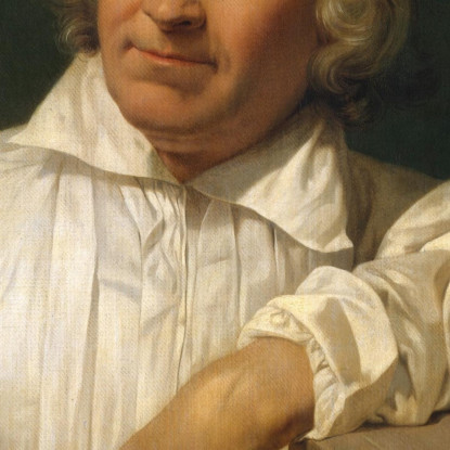 Bertel Thorvaldsen (1768-1844) Con Il Busto Di Horace Vernet Horace Vernet hvr8 quadro stampato su tela