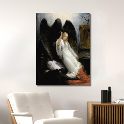 La Morte E La Fanciulla Horace Vernet hvr11 quadro stampato su tela