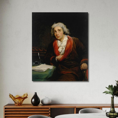 Ritratto Del Poeta André Chénier (1762-1794) Horace Vernet hvr29 quadro stampato su tela