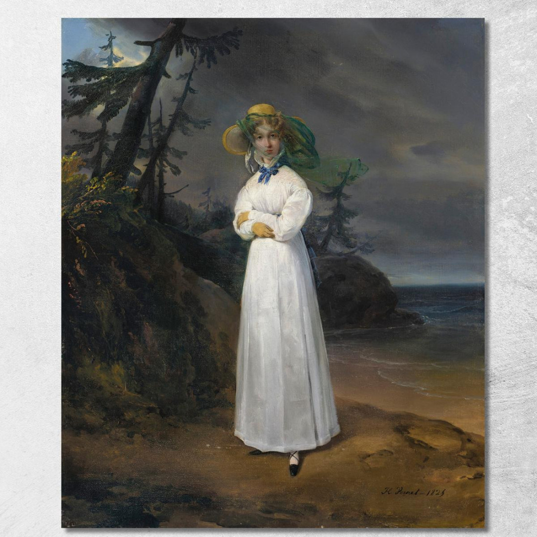 Ritratto Della Vedova Contessa Jean-Henri-Louis Greffulhe Horace Vernet hvr30 quadro stampato su tela Ritratto Della Vedova Contessa Jean-Henri-Louis Greffulhe Horace Vernet hvr30 quadro stampato su tela